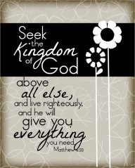 seek the kingdom